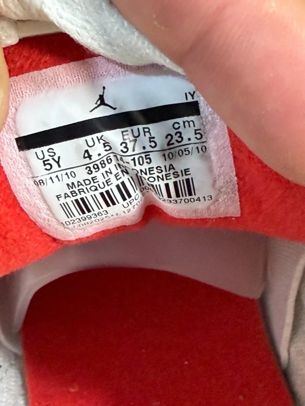 Nike Air Jordan 3 Retro White Cement 2011 GS Size 5Y 398614-105 OG Box